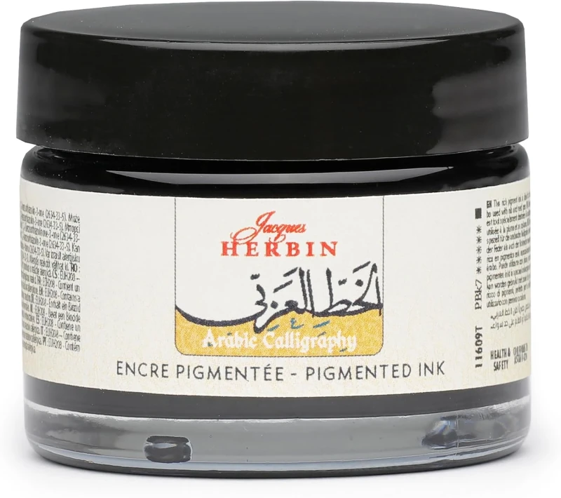 J.Herbin Schwarze Tinte für die arabische Kalligrafie, Flakon 40ml - Schwarz