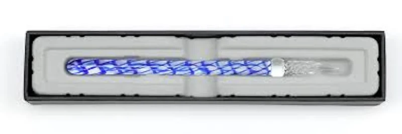 J.Herbin Gerade Glasfeder 16cm; Saphirblau