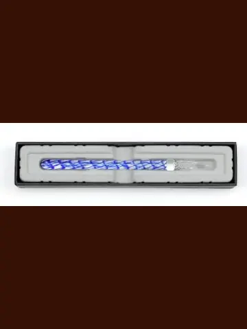 J.Herbin Gerade Glasfeder 16cm; Saphirblau