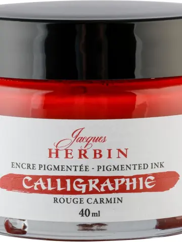 J.Herbin Pigmentierte Kalligrafietine 40ml - Karminrot