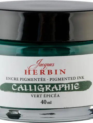 J.Herbin Pigmentierte Kalligrafietine 40ml - Tannengrün