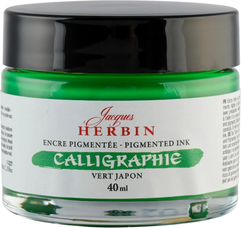 J.Herbin Pigmentierte Kalligrafietine 40ml - Hellgrün