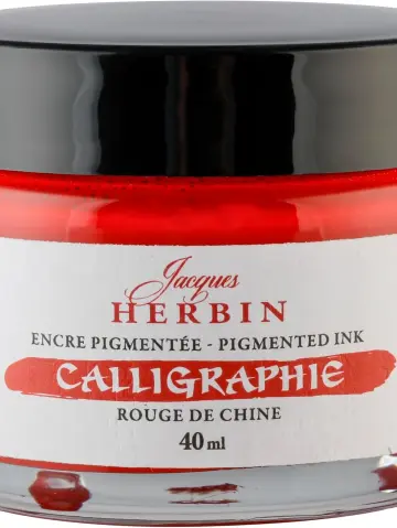 J.Herbin Pigmentierte Kalligrafietine 40ml - Chinarot