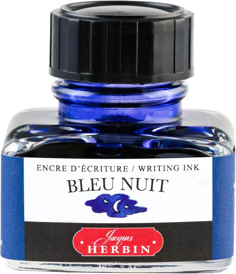 J.Herbin Schreibtinte, La Perle des Encres, Flakon 30ml - Mitternachtsblau