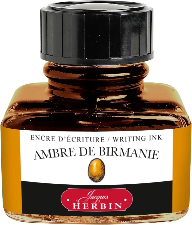 J.Herbin Schreibtinte, La Perle des Encres, Flakon 30ml - Bernsteinfarben