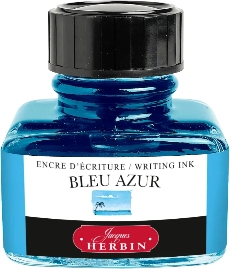 J.Herbin Schreibtinte, La Perle des Encres, Flakon 30ml - Azurblau