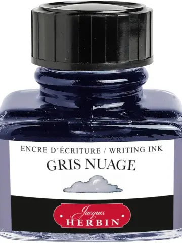 J.Herbin Schreibtinte, La Perle des Encres, Flakon 30ml - Wolkengrau