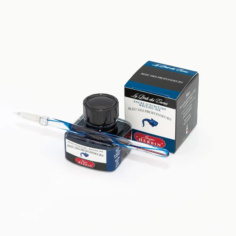 J.Herbin Schreibtinte, La Perle des Encres, Flakon 30ml - Saphirblau