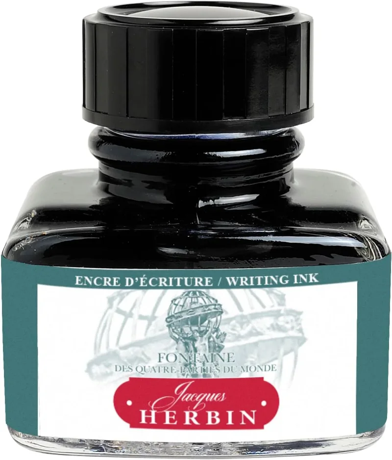 J.Herbin Schreibtinten, Les couleurs de Paris, Flakon 30ml - Blaugrün