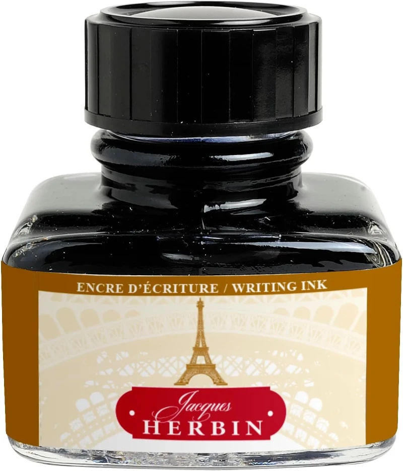 J.Herbin Schreibtinten, Les couleurs de Paris, Flakon 30ml - Bernstein