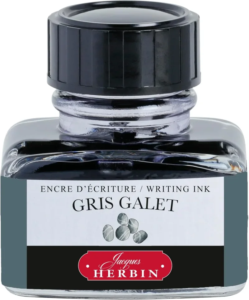J.Herbin Schreibtinte, La Perle des Encres, Flakon 30ml - Steingrau