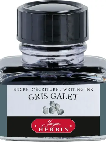 J.Herbin Schreibtinte, La Perle des Encres, Flakon 30ml - Steingrau