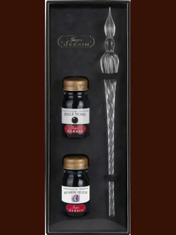 J.Herbin Tinten-und Glasfederset: Transparent