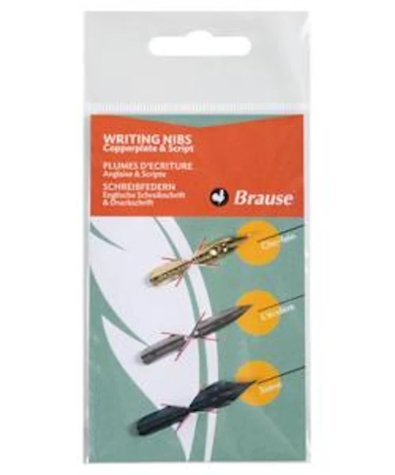 Schrift-Set mit 3 Schreibfedern für die Englische Schreibschrift und Druckschriftern