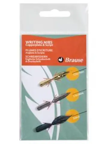 Schrift-Set mit 3 Schreibfedern für die Englische Schreibschrift und Druckschriftern