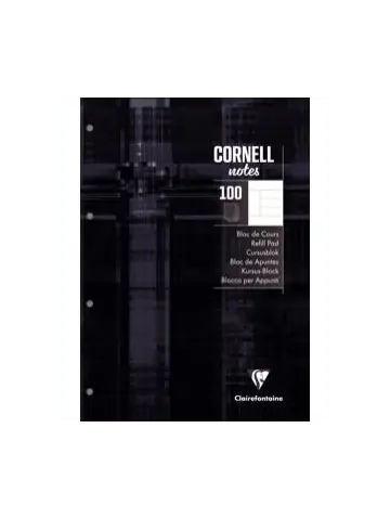 Kursus-Block CORNELL, A4, 100 Blatt liniert 90g, 4-fach gelocht