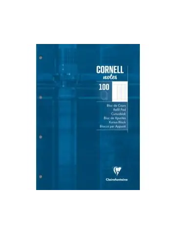 Kursus-Block CORNELL, A4, 100 Blatt Seyès/französische Lineatur 90g, 4-fach gelocht