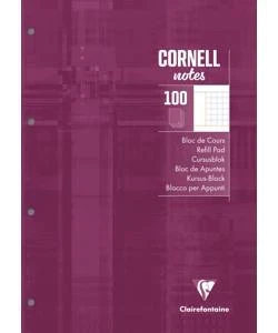 Kursus-Block CORNELL, A4, 100 Blatt kariert 90g, 4-fach gelocht