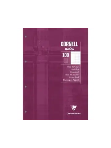Kursus-Block CORNELL, A4, 100 Blatt kariert 90g, 4-fach gelocht