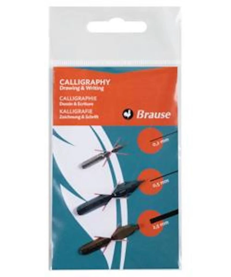 Entdeckung-Set mit 3 Federn für Zeichnung und Schrift